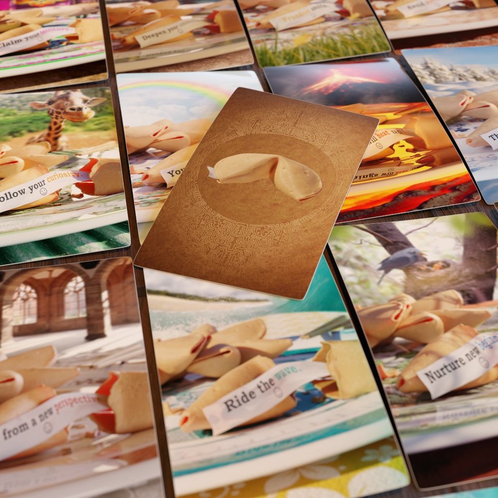Fortune Cookie Oracle Deck | Spiritual Support | Predictions | 73 Cards | NEW